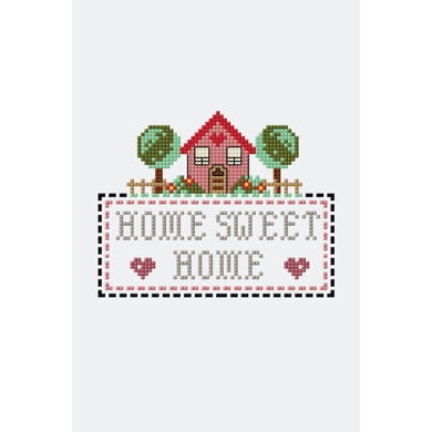 Home Sweet Home  in DMC - PAT0110 -  Downloadable PDF