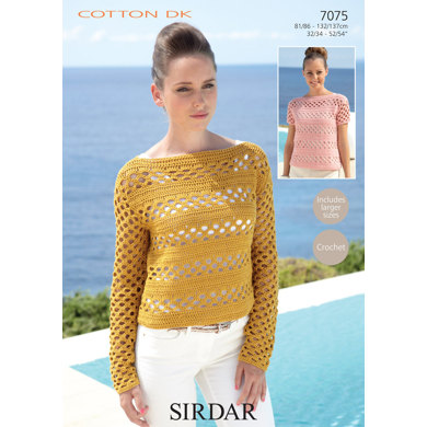 Sweaters in Sirdar Cotton DK - 7075 - Downloadable PDF