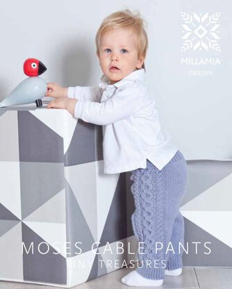 "Moses Cable Pants" - Pants Knitting Pattern For Babies in MillaMia Naturally Soft Aran