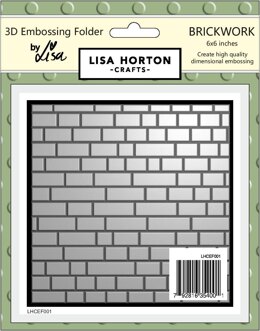 Lisa Horton 3D Embossing Folder - Brickwork