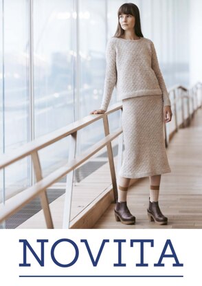Eeva Knitted Skirt in Novita Nalle - Downloadable PDF