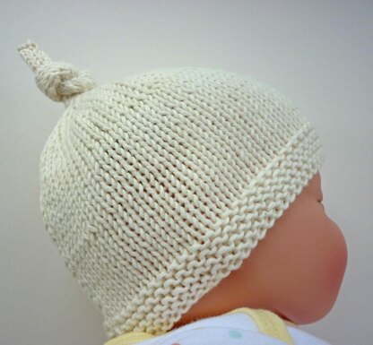 Tegan Baby Hat with Top Knot