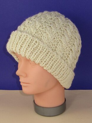 Easy Cable Chunky Unisex Beanie Hat