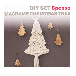 Hoooked DIY Macramé Kit Wall Hanger Christmas Tree