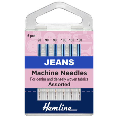 Hemline Sewing Machine Needles - Jeans - Heavy Mixed - 5 Pieces