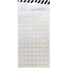 American Crafts Heidi Swapp Memory Planner Stickers 3/Pkg - Date Numbers & Icons