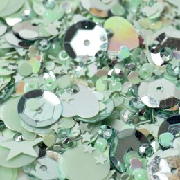 Sizzix Making Essential Sequins & Beads 5/Pkg - Agave, 5g Per Pot