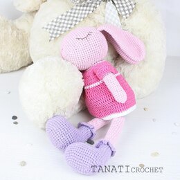 Toy crochet pattern of Sleepy Bunny