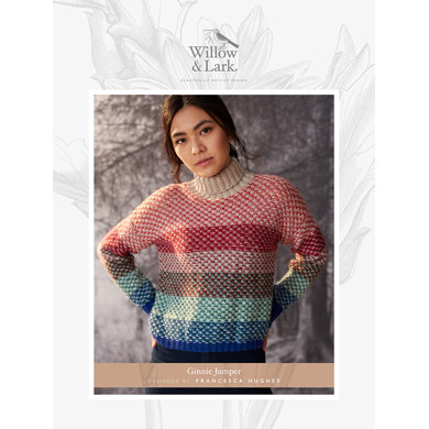 "Ginnie Jumper" : Sweater Knitting Pattern for Women in Willow & Lark DK | Light Worsted Yarn