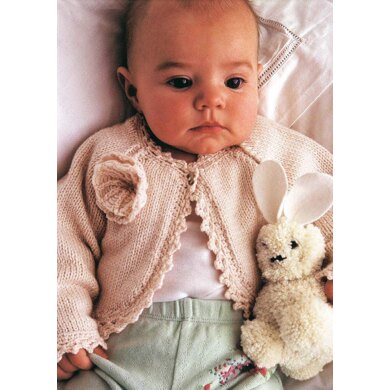 Elly Cardigan in Rowan Baby Merino Silk DK - Downloadable PDF
