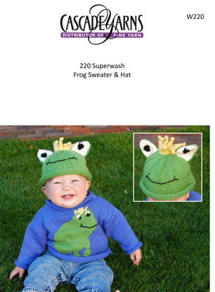 Frog Sweater Hat in Cascade 220 Superwash - W220