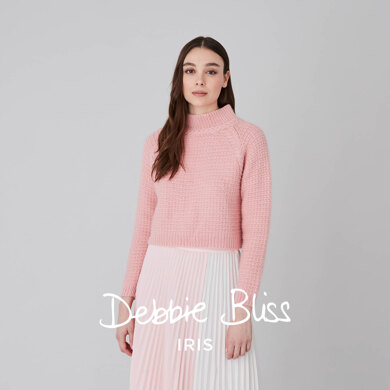 Berwick - Sweater Knitting Pattern for Women in Debbie Bliss Iris- Downloadable PDF