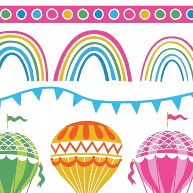 Craft Cotton Company Hot Air Balloon - Balloons & Rainbow