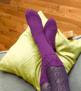Sweet Home Socks in Lion Brand Wool-Ease - 90538AD
