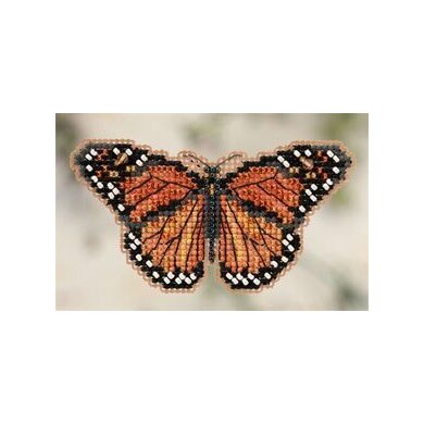 Mill Hill Monarch Butterfly Fridge Magnet Cross Stitch Kit - 9cm x 4.5cm