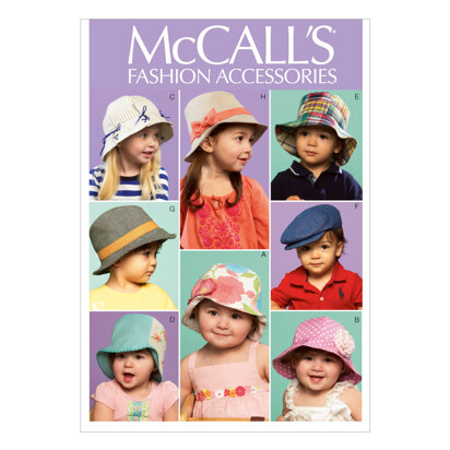 McCall's Infants'/Toddlers' Hats M6762 - Paper Pattern Size One Size Only