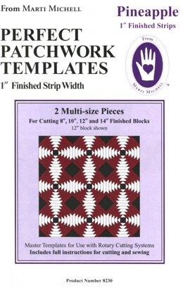 Marti Michell Template Set Pineapple 1in Finished