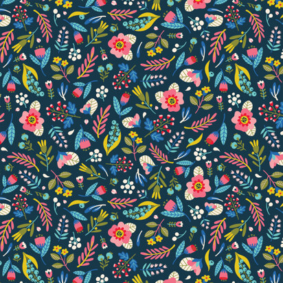 "Open Fields: Full of Wonder" von Michael Miller Fabrics - Wild bloom I
