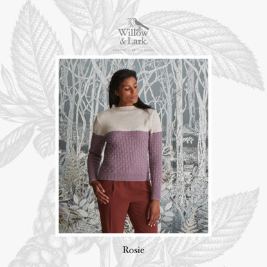 "Rosie Fitted Roll Neck" - Sweater Knitting Pattern For Women in Willow & Lark Ramble by Willow & Lark