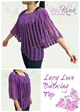 Lacy Love Batwing Top