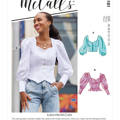 McCall's Misses' Tops M8181 - Sewing Pattern