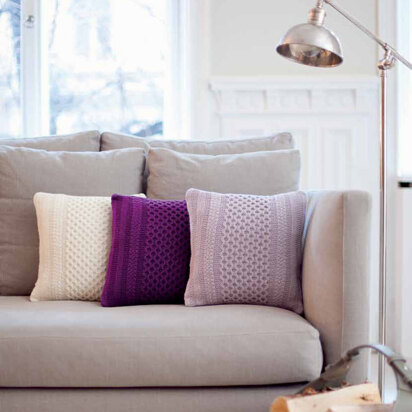 "Honey Cushion" - Cushion Knitting Pattern For Home in MillaMia Naturally Soft Merino