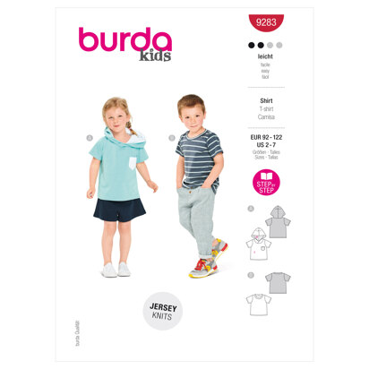 Burda Style Children's Top B9283 - Paper Pattern, Size 2-7