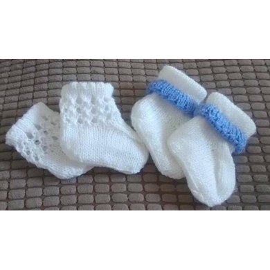 Baby Knitting 'Picot/Lacy' Socks