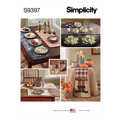 Simplicity Autumn Table Accessories S9397 - Sewing Pattern