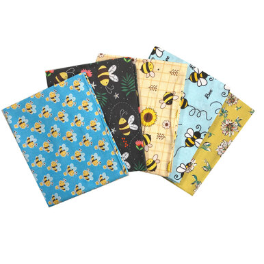 Craft Cotton Company Fat Quarter Stoffpaket So Buzzy Bees
