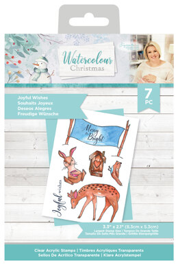 Sara Signature Watercolour Christmas Acrylic Stamp Set - Joyful Wishes