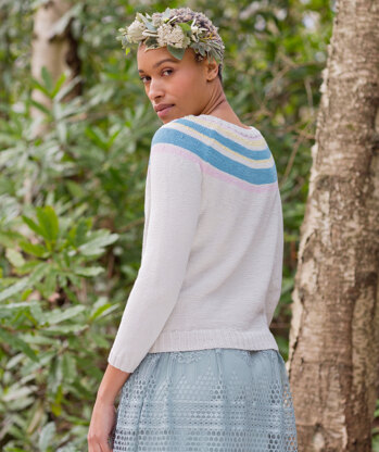 Sol Jumper -  Sweater Knitting Pattern For Women in MillaMia Naturally Soft Cotton by MillaMia