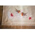 Vervaco Robins In Winter Table Runner Printed Embroidery Kit - 40 x 100 cm