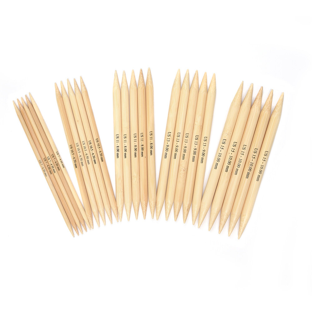 BIG Size 10 Inch Double Pointed Bamboo Knitting Needles Dpsize Us 11, 13  and 15 get Total 15 Needlesalso 8 , 7, 6 or 5 Inches Available. 