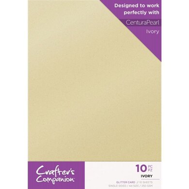 Crafters Companion Glitter Card 10 Sheet Pack