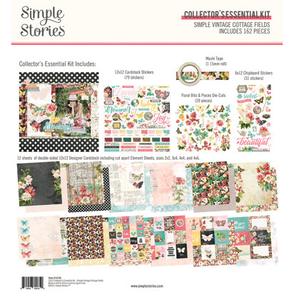 Simple Stories Simple Vintage Cottage Fields - Collector's Essential Kit