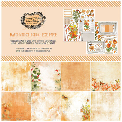 49 and Market Vintage Artistry Mango 12×12 Collection Pack