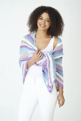 Shawl & Wrap in King Cole Cottonsmooth DK - 5844 - Leaflet