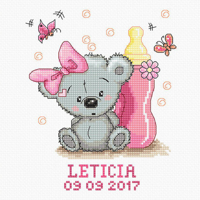 Luca-S Leticia Baby Sampler Cross Stitch Kit