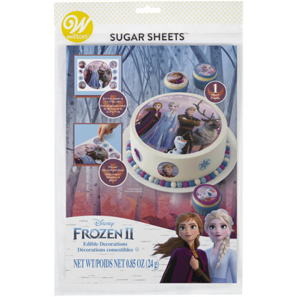Wilton Disney Frozen 2 Pre-Cut Sugar Sheet Edible Decorations