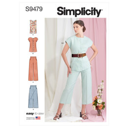 Simplicity Misses' Trousers and Tops S9479 - Sewing Pattern