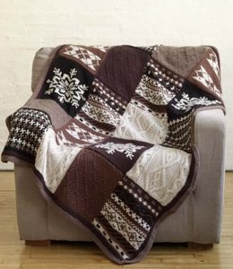 Fireside Patchwork Afghan in Lion Brand Vanna's Choice - 80753AD