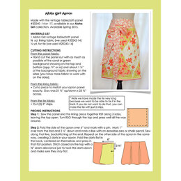 Moda Fabrics Aloha Girl Apron - Downloadable PDF
