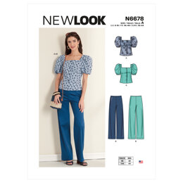 New Look N6678 Misses' Top and Trousers N6678 - Paper Pattern, Size A (6-8-10-12-14-16-18)