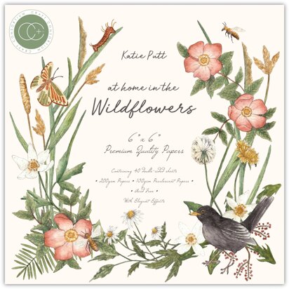 Craft Consortium At home in the Wildflowers Paper Pad - 6in x 6in