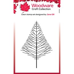 Woodware Clear Singles Mini Wide Twiggy Tree Stamp 3.8in x 2.6in