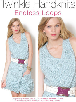 Endless Loops Dress in Classic Elite Yarns Twinkle Soft Chunky