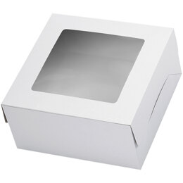 Wilton 12 x 12-Inch Folded White Cake Box with Window