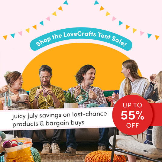 Shop the LoveCrafts Tent Sale! Up to 55 percent off!