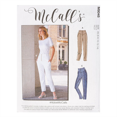McCall's #AbbieMcCalls - Misses' Pants M8045 - Sewing Pattern